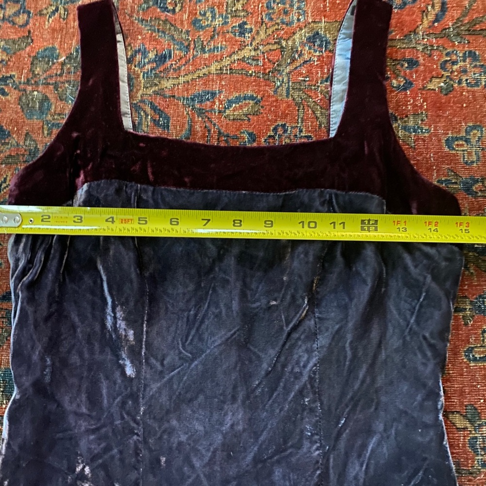 Vintage 90’s girl crushed velvet mini dress - Picture 11 of 16